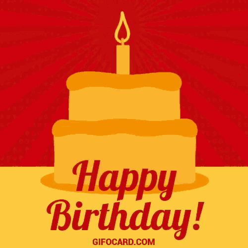 a birthday card with a cake and the words happy birthday on it