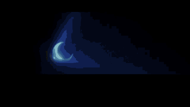 a blue light is coming out of a dark room