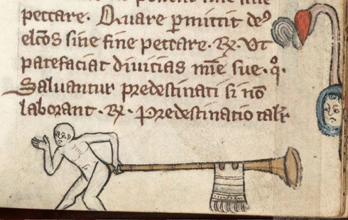 Butt Trumpet Medieval GIF - Butt Trumpet Medieval Medieval Manuscript GIFs