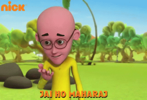 Jai Ho Maharaj Patlu GIF - Jai Ho Maharaj Patlu Chamatkari Mukut GIFs