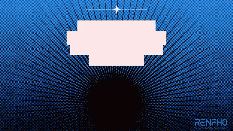 a blue background with a renpho logo on the bottom