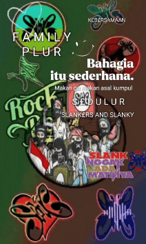 a poster that says family plus rock