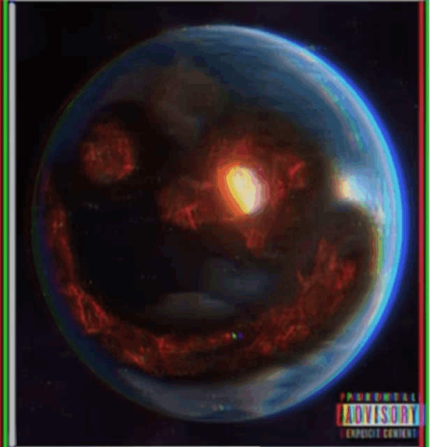 a picture of a planet with the words advisory on it