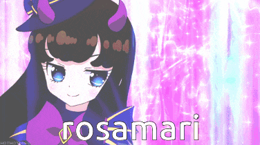 a picture of a girl with the word rosamari on it