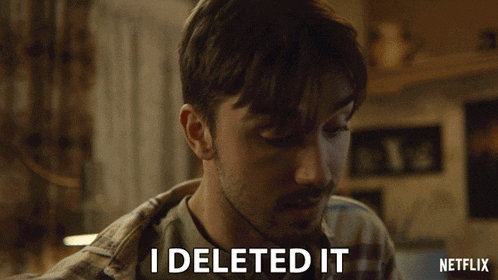 a man says i deleted it in a netflix ad