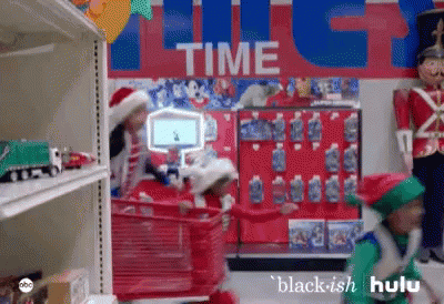 Christmas Shopping Santa GIF