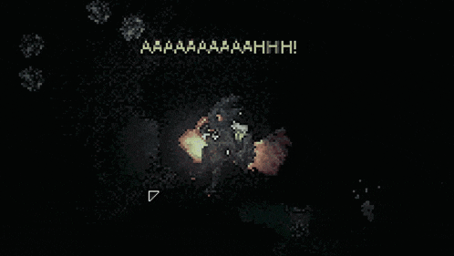 a pixel art of a rocket being launched with the word aaa in the background