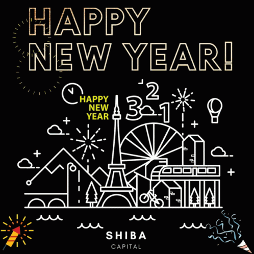 Shibacapital Happy New Year GIF - Shibacapital Happy New Year Countdown GIFs
