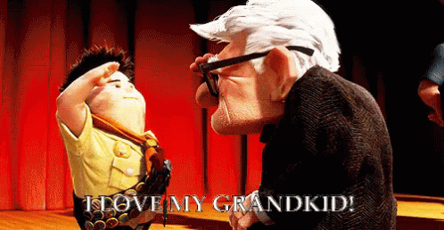 Up I Love My Grandkid! GIF - Grandkids I Love My Grandkids Grandpa GIFs
