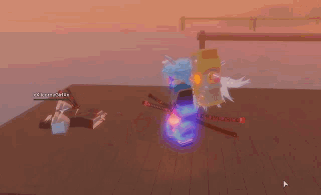 a screenshot of a video game being played by a girl named xlicornegirlxx