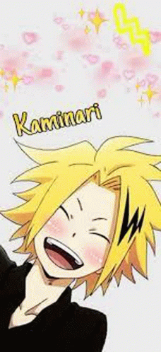 Happy Kaminari GIF - Happy Kaminari Blushing GIFs