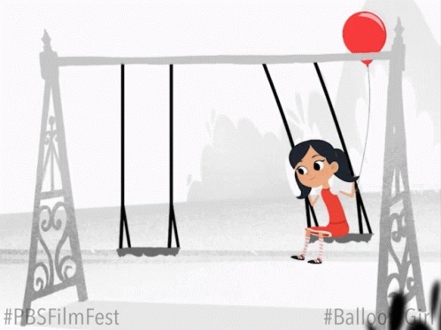 Balloon Girl Animation GIF - Balloon Girl Girl Animation GIFs