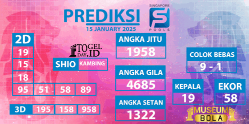 a poster for singapore pools showing angka jitu and shio kambing
