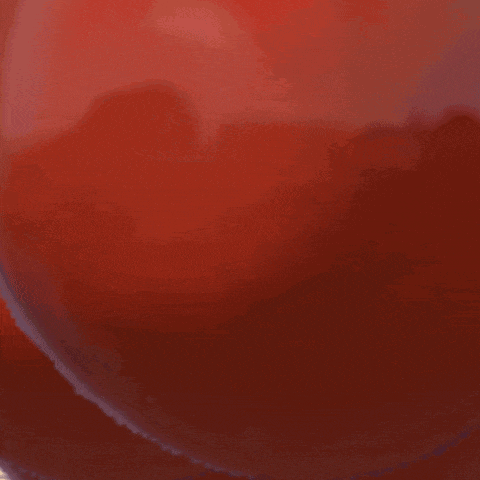 a close up of a cartoon character 's butt with a red hat on .