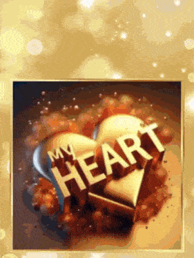 a picture of a heart with the words my heart on it