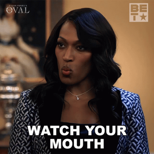 Watch Your Mouth Victoria Franklin GIF - Watch Your Mouth Victoria Franklin The Oval GIFs