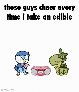 a penguin and a turtle are standing next to each other .