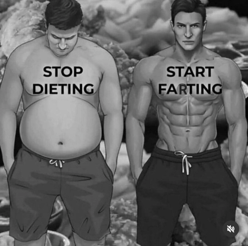 Stop Dieting Start Farting GIF - Stop Dieting Start Farting Advice GIFs