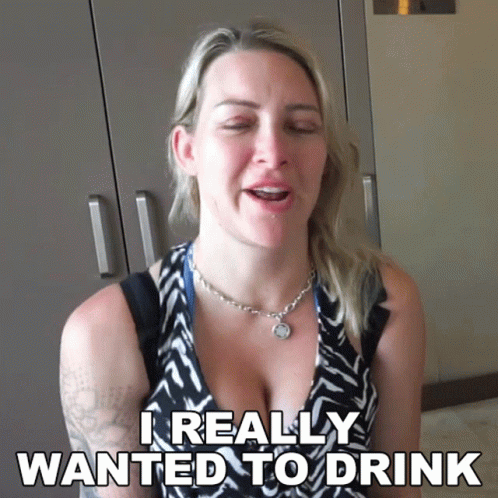 I Really Wanted To Drink Tracy Kiss GIF