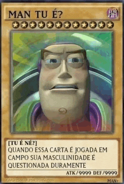 a card with a picture of buzz lightyear on it is a toy story card .
