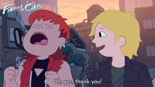 Uh Yes Thank You Adventure Time Fionna And Cake GIF - Uh Yes Thank You Adventure Time Fionna And Cake Yes Please GIFs