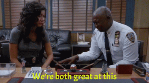 B99 Were Both Great At This GIF - B99 Were Both Great At This Holt GIFs