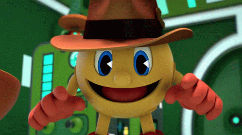 Pac Man Tip Of The Cap GIF - Pac Man Tip Of The Cap Salute GIFs