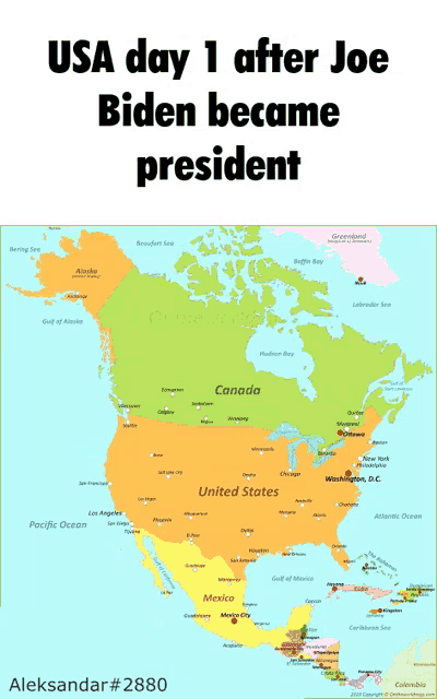 usa day 1 after joe biden became president poster