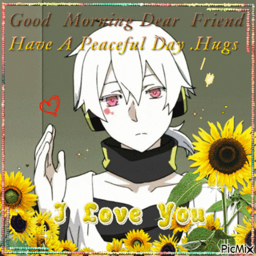 a greeting card that says good morning dear friend