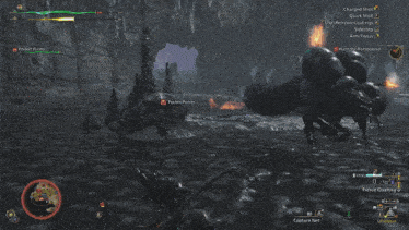 a screenshot of a video game that says focus fire hailstorm