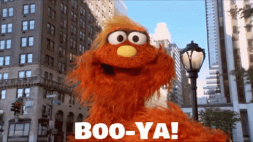 Murray Monster Sesame Street GIF - Murray Monster Sesame Street Boo Ya GIFs