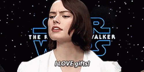 Daisy Ridley I Love Gifts GIF - Daisy Ridley I Love Gifts Gifts GIFs