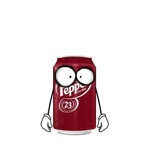 a cartoon drawing of a soda can with the words yeeeaaah
