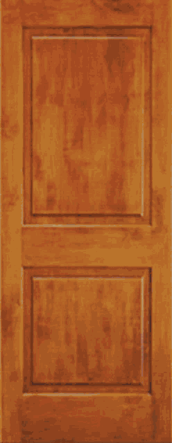 a close up of a wooden door with a clear glass