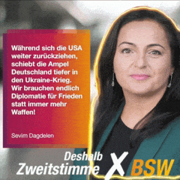 a picture of a woman with a quote from sevim dagdelen on it