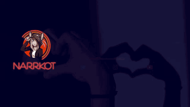 a narrkot logo is displayed on a dark blue background