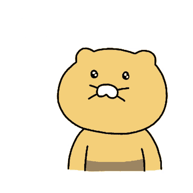a cartoon drawing of a cat with korean writing on the bottom right