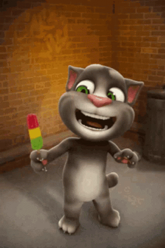 Talking Tom Cat GIF - Talking Tom Cat Ice Pop GIFs