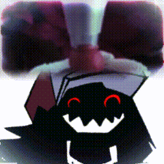 a cartoon drawing of a monster with a hat on