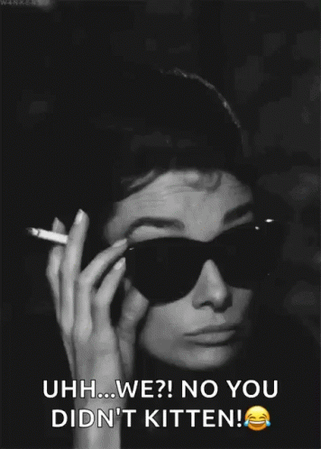 Audrey Hepburn What GIF - Audrey Hepburn What Smoke GIFs