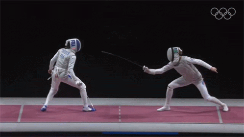 Fencing Match Ysaora Thibus GIF - Fencing Match Ysaora Thibus Larisa Korobeynikova GIFs