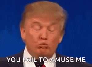 Donald Trump Fail To Amuse Me GIF - Donald Trump Fail To Amuse Me GIFs