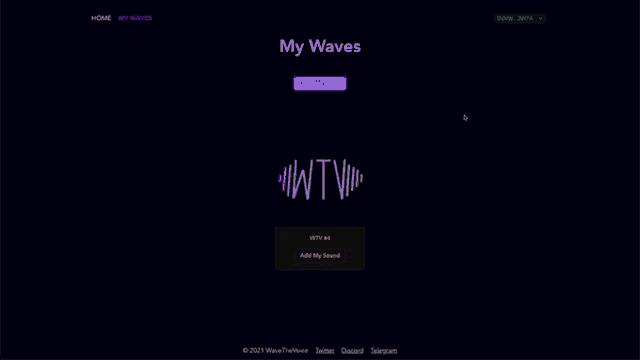 a screenshot of a web page that says your wave