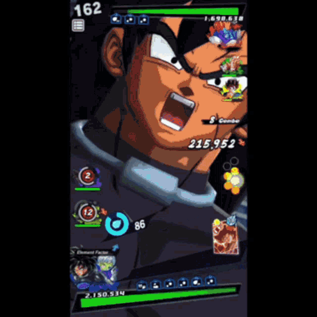 a screenshot of a video game with a character named broly on it