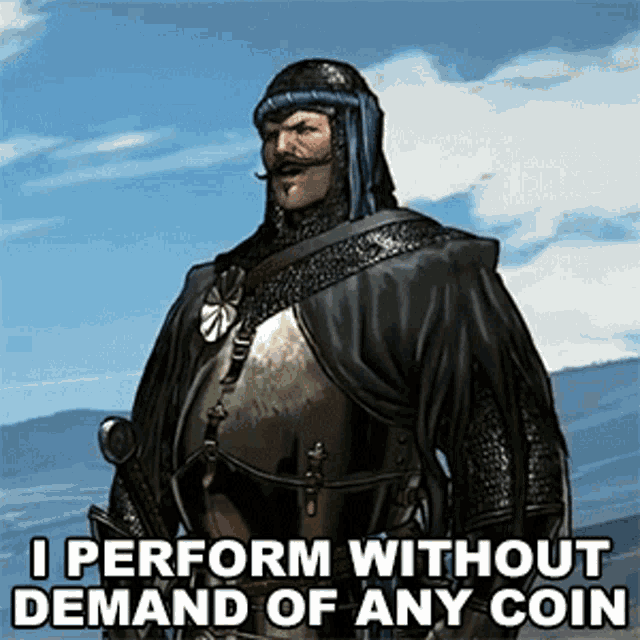 I Perform Without Demand Of Any Coin Eyck GIF - I Perform Without Demand Of Any Coin Eyck The Witcher GIFs
