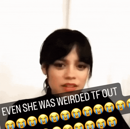 Jenna Ortega Even She Was Weirded Tf Out GIF