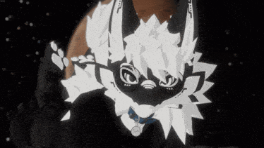 a drawing of a furry character with a watch around its neck