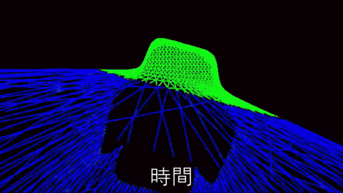 a computer generated image of a man 's face with a red white and blue design
