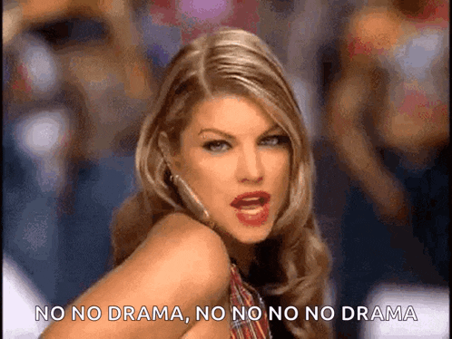 a woman says no no drama no no no drama in a video