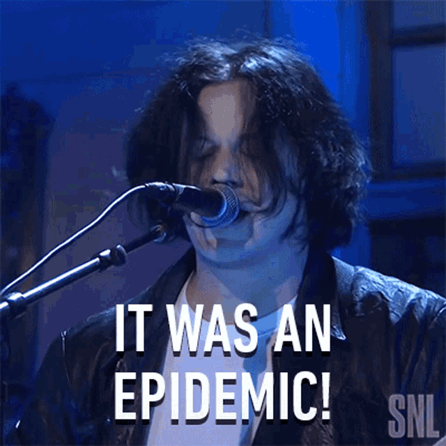 It Was An Epidemic Jack White GIF - It Was An Epidemic Jack White Saturday Night Live GIFs